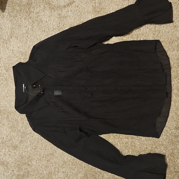 Fashion Nova Black Sheer Blouse - Picture 4 of 5